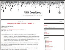 Tablet Screenshot of deaddrop.wonderweasels.org